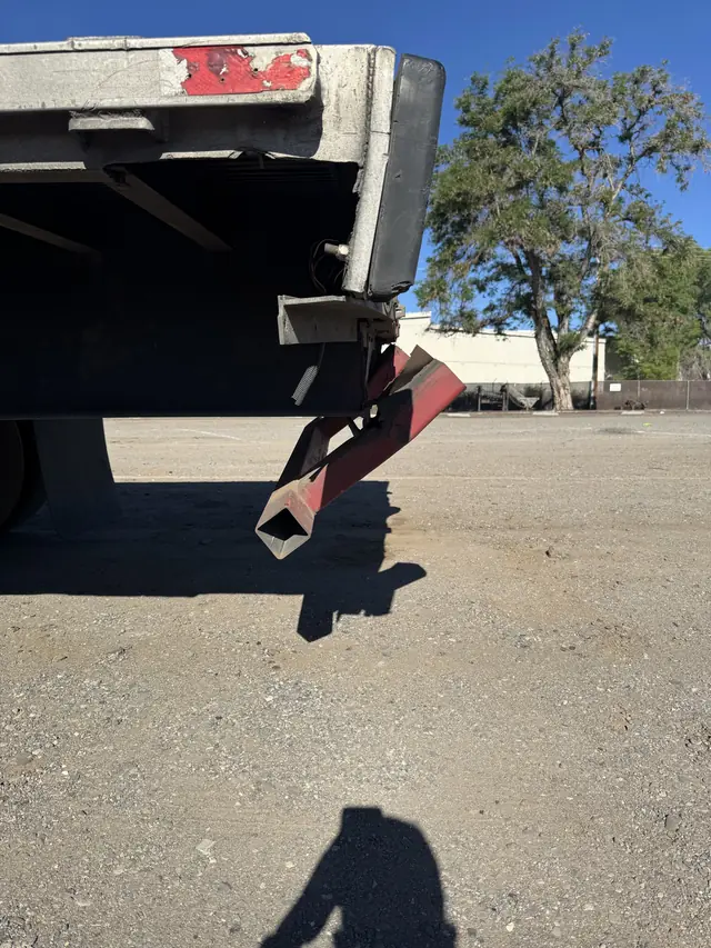 Damaged underride guard before cut-out